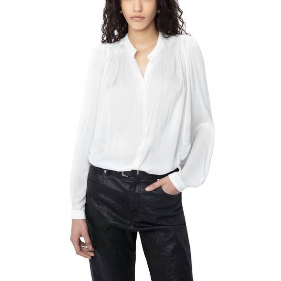 NEW ZADIG & VOLTAIRE tchin satin top in judo - Picture 1 of 2